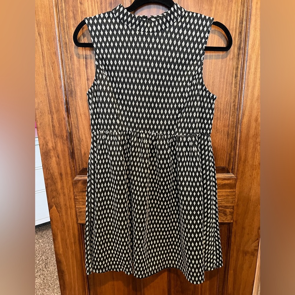 Black and White Patterned Dress